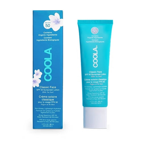 Crème solaire classique pour visage FPS 50 - Thé blanc